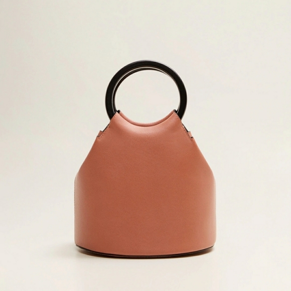 Mango Handbags - Mango Wooden Handle Bag